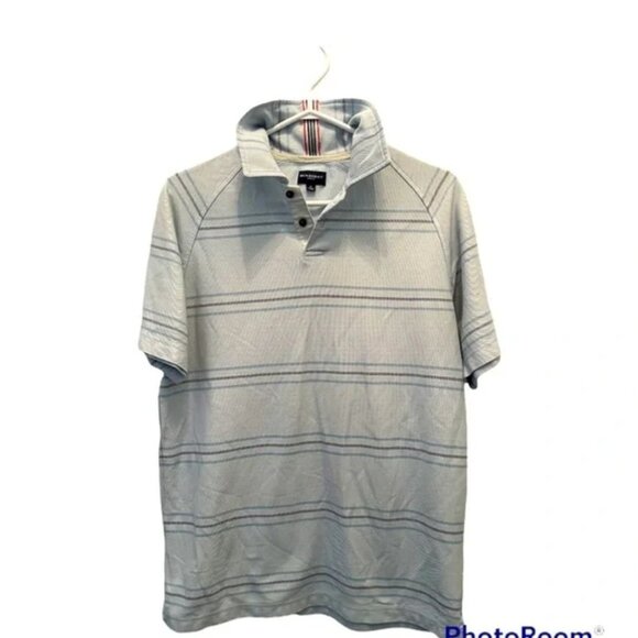 Burberry | Pale Blue Striped Polo Shirt - Picture 1 of 3